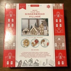 Gingerbread Village Cookie Cutter Set NWT